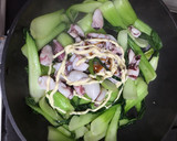 小イカとチンゲン菜のマヨ炒め作り方7写真