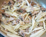 大根と水菜とえのき茸の冬野菜パスタ作り方4写真