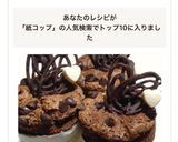 紙コップで♪チョコレートシフォンケーキ作り方19写真
