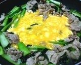 青菜(小松菜)と豚肉のふわ卵炒め作り方6写真