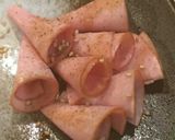 ハム1枚でご飯が美味し。究極手抜きレシピ作り方5写真