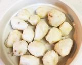 ♪里いもとイカの煮物♪作り方1写真
