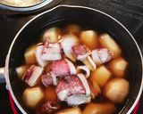 ♪里いもとイカの煮物♪作り方5写真