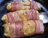 　くるくる餃子の油揚げベーコン巻き作り方3写真