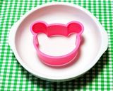 【食パン用抜き型】クマさんカレーライス作り方1写真