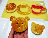 【食パン用抜き型】クマさんパンケーキ作り方9写真