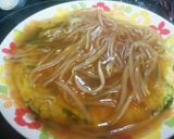 水菜のキッシュ風☆もやしあんかけ☆作り方6写真