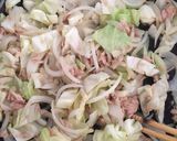 簡単ランチ☆ツナキャベツのクリームパスタ作り方4写真