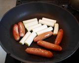 長ねぎとウインナーのオリーブオイル焼き作り方3写真