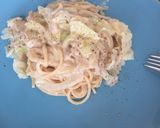 簡単ランチ☆ツナキャベツのクリームパスタ作り方10写真