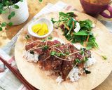 まぐろの切り落としで簡単絶品！味噌漬け丼作り方4写真