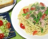 菜の花とベーコンのペペロンチーネ作り方7写真
