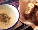 缶詰チャウダーとバケットで簡単ランチ作り方6写真