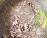 牛すじ&牛肉の大根こんにゃく煮込み♪作り方5写真