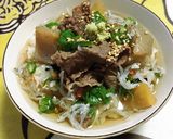 牛すじ&牛肉の大根こんにゃく煮込み♪作り方9写真