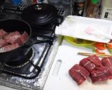 牛ミスジ肉ブルゴーニュ流の赤ワイン煮込み作り方3写真