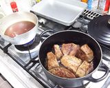 牛ミスジ肉ブルゴーニュ流の赤ワイン煮込み作り方4写真