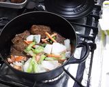 牛ミスジ肉ブルゴーニュ流の赤ワイン煮込み作り方6写真