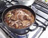 牛ミスジ肉ブルゴーニュ流の赤ワイン煮込み作り方10写真