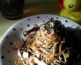 *ｷﾉｺ×ﾎｳﾚﾝ草の和風糸ｺﾝパスタ*作り方5写真