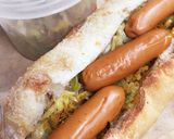 朝食ランチに。山盛キャベツでHOTDOG作り方2写真