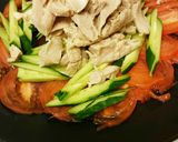 胡麻ドレと食べるラー油でお手軽棒々鶏作り方4写真