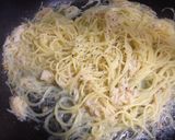 クレソンとホタテのパスタ♪作り方4写真
