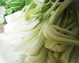 チンゲン菜と油揚げの簡単炒め作り方1写真