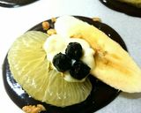 文旦バナナベリーチョコ。作り方4写真