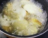 旬ホクホク～皮つき新じゃがバターベーコン作り方3写真