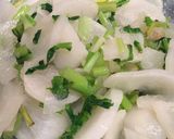韓国副菜 カブのナムル☆フードロス無し☆食育作り方7写真