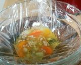 離乳食！野菜スープで作る簡単だし巻き玉子作り方2写真