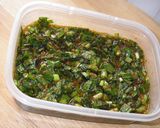 ピリ辛☆にらのにんにく醤油☆作り方5写真