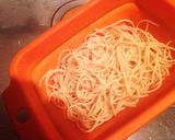 エビとセロリで簡単、パスタサラダ作り方1写真