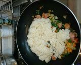 お昼にささっとNo3、ソーセージピラフ作り方6写真