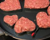 ハートのハンバーグ作り方3写真