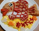 お祝いに～簡単！めでたい(鯛)オムライス作り方18写真