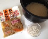 簡単炊き込みゴハン◆れんこん・きんぴら作り方1写真