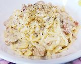 白いミートソースパスタ作り方4写真