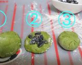 抹茶の大納言入りふわふわちぎりパン作り方5写真