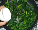 簡単ほうれん草卵中華だしの素の野菜炒め♪作り方4写真