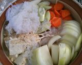 簡単節約！鶏むね肉と白滝もやしの和風鍋！作り方5写真