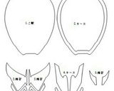 仮面ライダーゴースト キャラ弁 型紙付作り方13写真