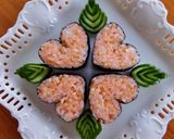 ハートの巻き寿司♪ひな祭り・バレンタイン作り方15写真