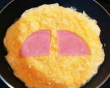 ふんわり♡ハムとチーズのオムレツ♪作り方4写真