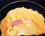 ふんわり♡ハムとチーズのオムレツ♪作り方5写真