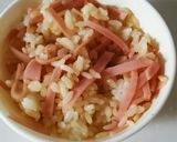 食卓まで3分‼ハムバターご飯‼作り方3写真