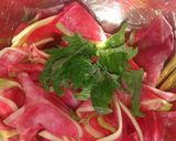 紅芯大根の酢の物~柚子こしょう風味作り方4写真