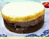 息子と母と作った、妹のお誕生日ケーキ♪作り方2写真