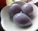 渋い紫色⋆甘酸っぱいうずら卵作り方8写真